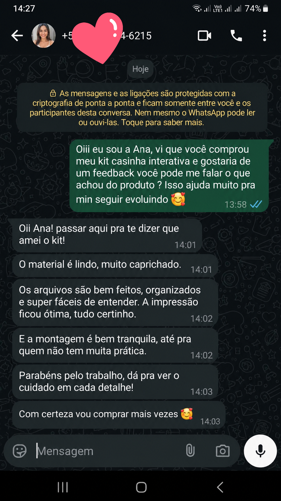 Depoimento de Camila